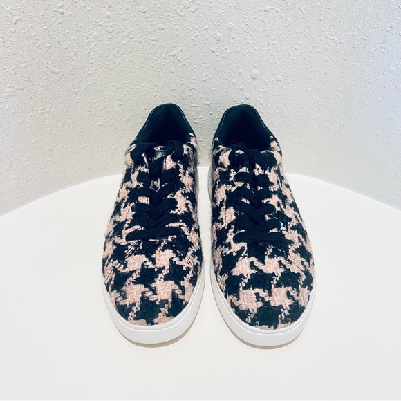 Kate Spade Women’s Lift Tweed Houndstooth Black Rose Sneakers Size 8.5 NEW - Picture 7 of 13